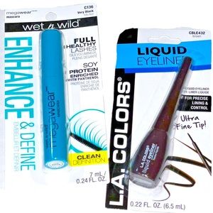 Wet n Wild Mascara and L.A Colors Liquid Eyeliner